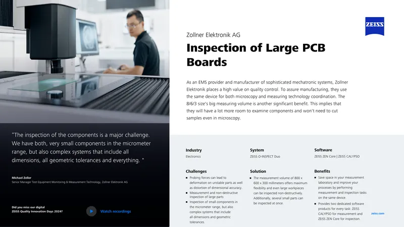 Inspection Process for Large PCB Boards