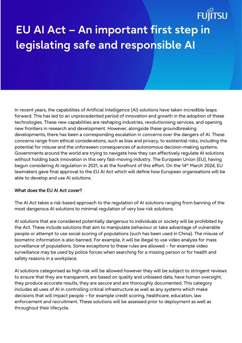 EU AI Act Regulation Overview