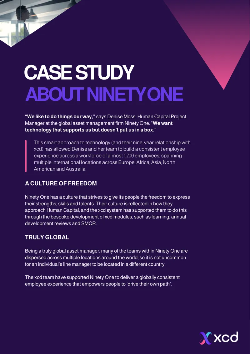 Ninety One Case Study on Human Capital Management