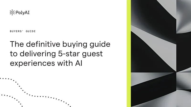 Buyers' Guide for AI-Enhanced Guest Experiences