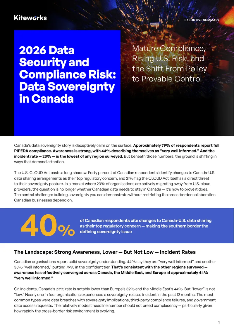2026 Data Security and Compliance Risk in Canada