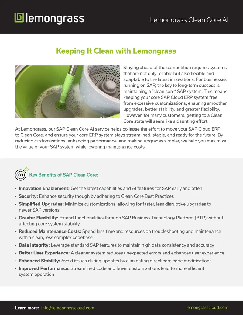 SAP Clean Core AI Service Overview