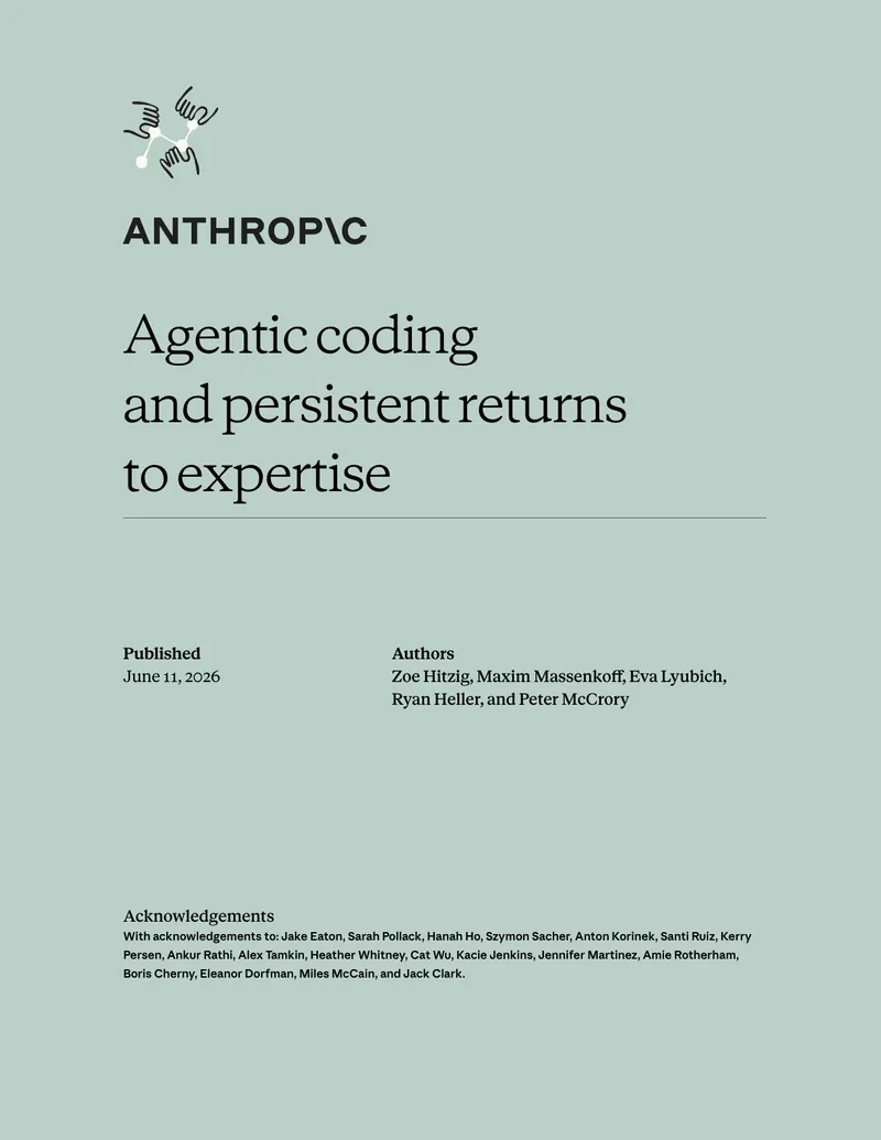 Agentic Coding and Expertise Framework Analysis