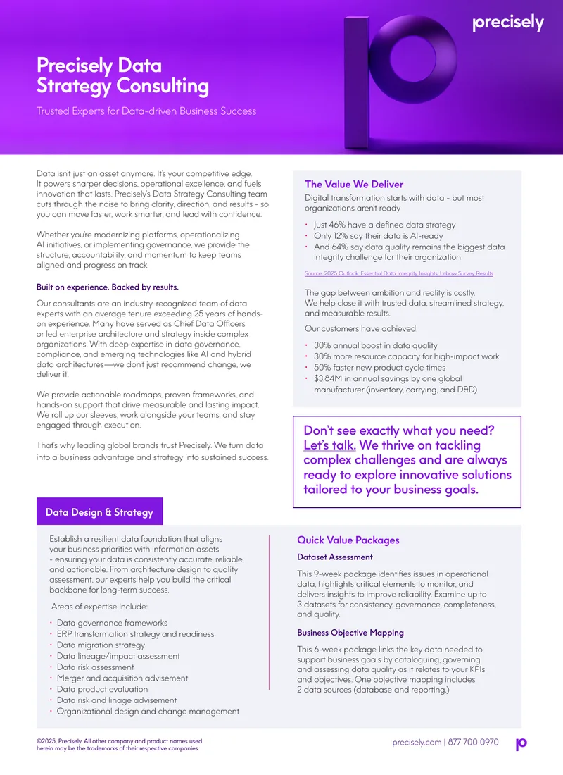 Data Strategy Consulting Services Overview