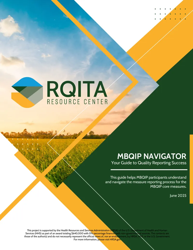 MBQIP Navigator Guide to Quality Reporting