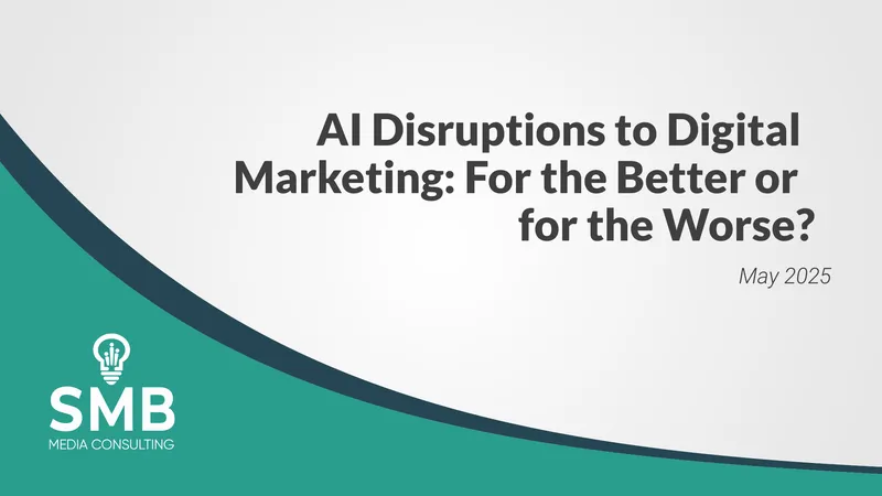 AI Disruptions to Digital Marketing Analysis