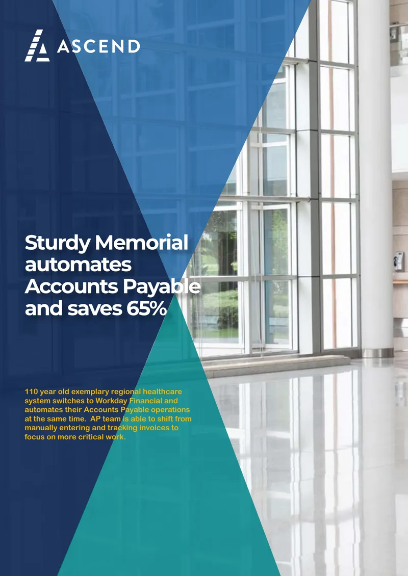 Accounts Payable Automation at Sturdy Memorial