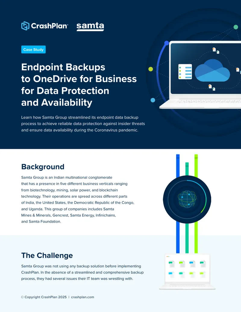 Endpoint Data Backup Solution for Samta Group