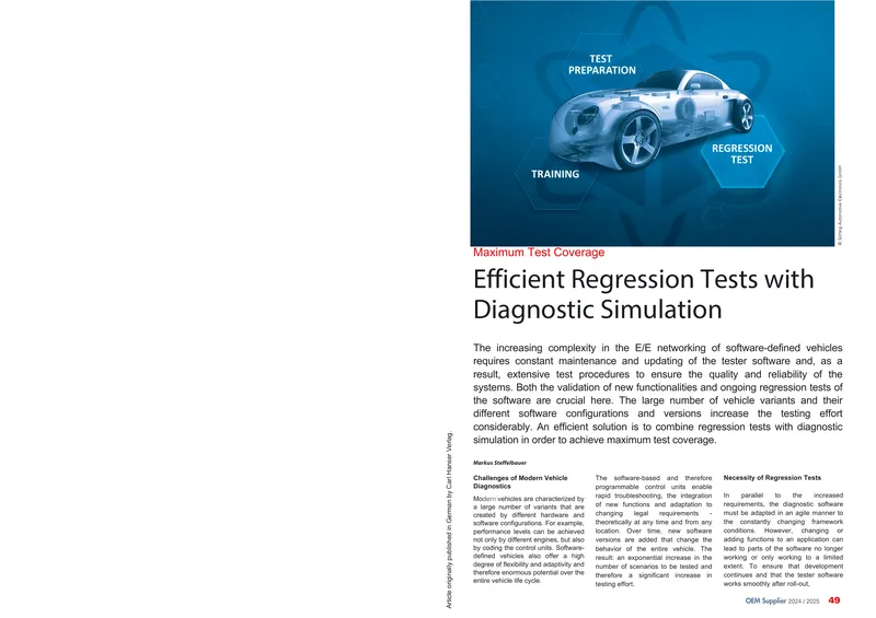 Efficient Regression Testing with Diagnostic Simulation
