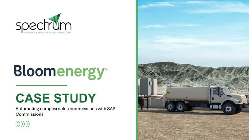 Automating Sales Commissions with SAP at Bloom Energy