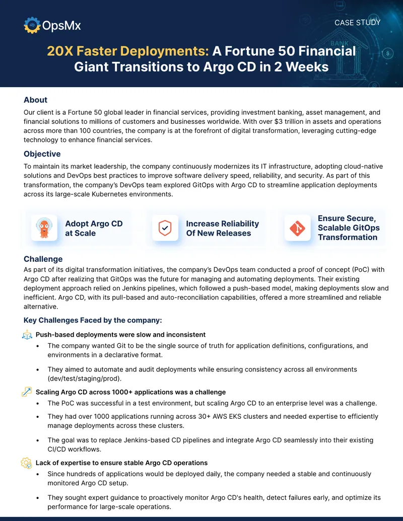 Fortune 50 Financial Services Company Adopts Argo CD