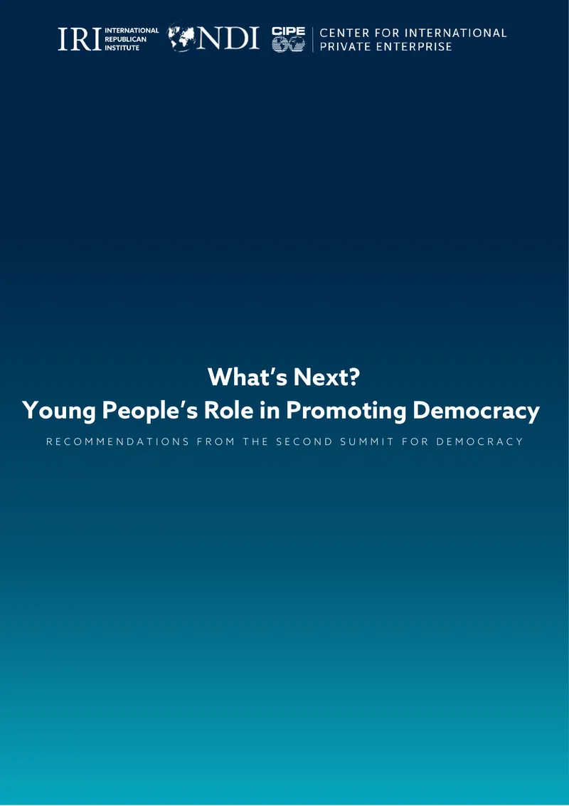 Young People's Role in Promoting Democracy