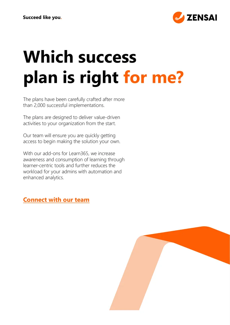 Learn365 Success Plans and Implementation Guide