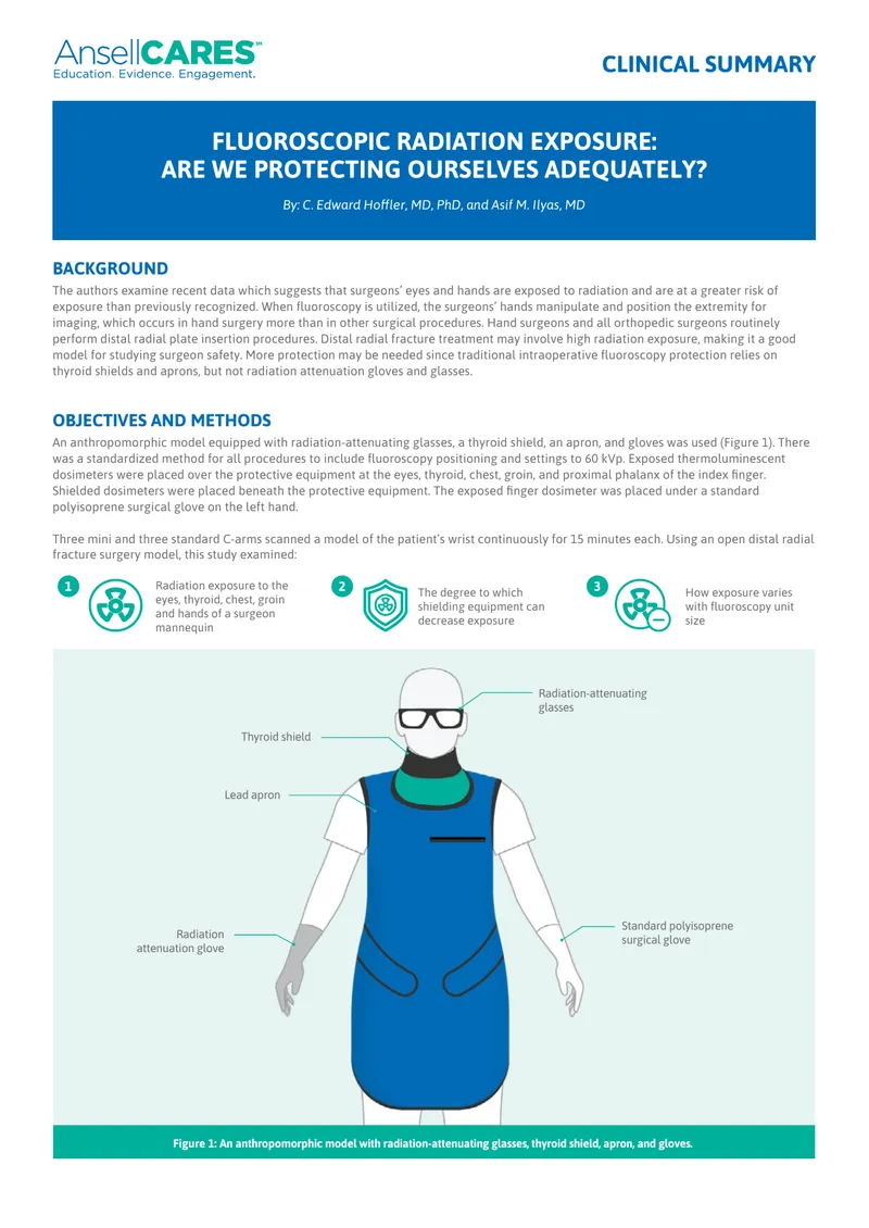 Fluoroscopic Radiation Exposure and Surgeon Safety