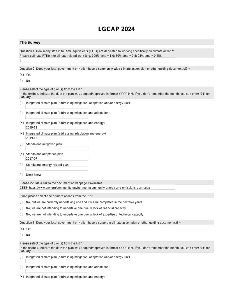 Climate Action Planning and GHG Emissions Reporting preview page 1
