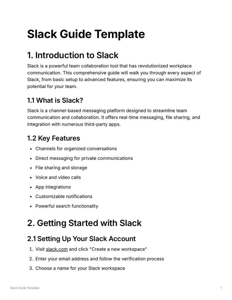 Comprehensive Slack User Guide