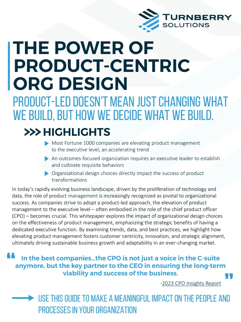 Impact of Organizational Design on Product Management