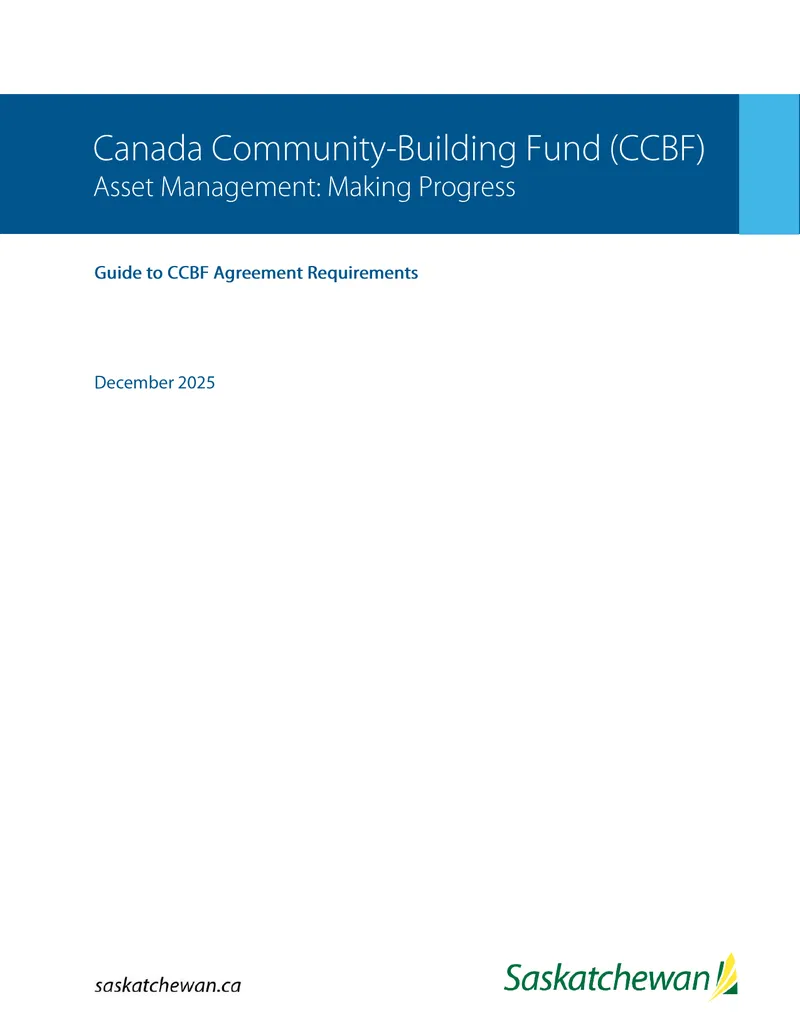 Guide to CCBF Agreement Requirements