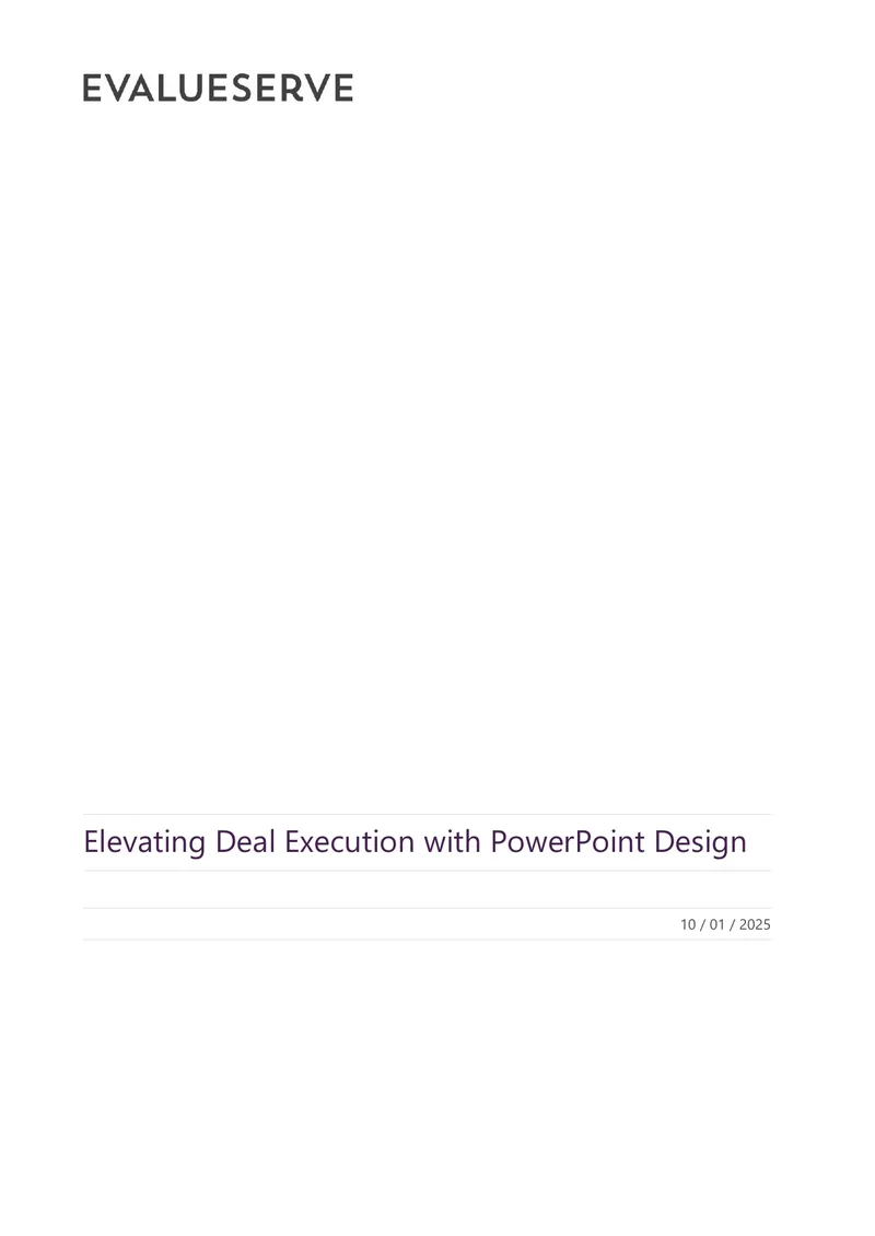 PowerPoint Design Impact on Investment Banking Deals