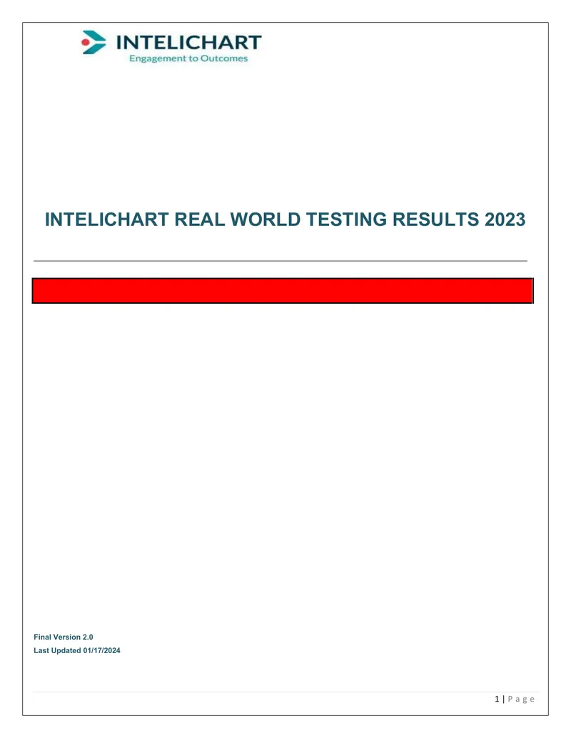 InteliChart Real World Testing Results 2023