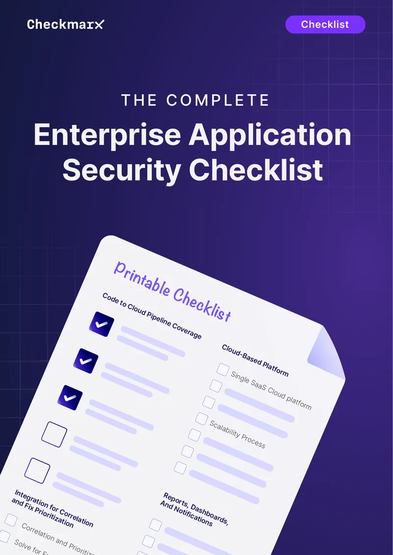 Enterprise Application Security Checklist Overview