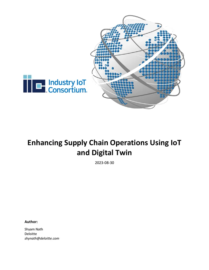 Enhancing Supply Chain Operations Using IoT and Digital Twin
