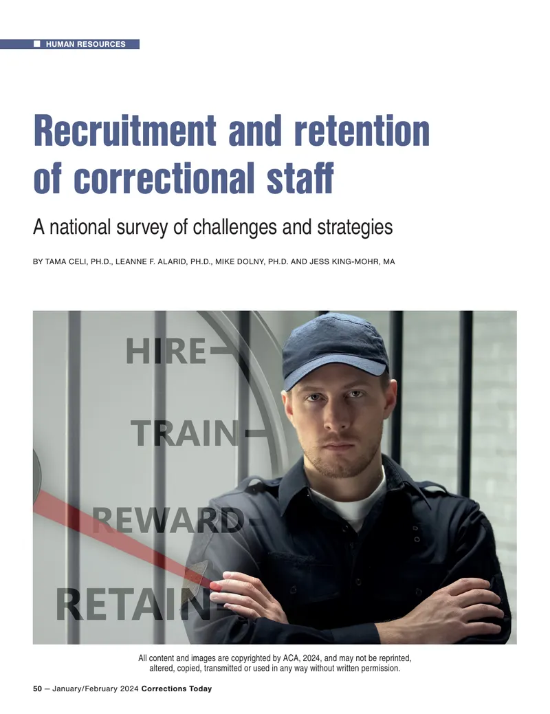 Recruitment and Retention Strategies for Correctional Staff