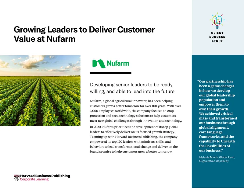 Leadership Development Program at Nufarm