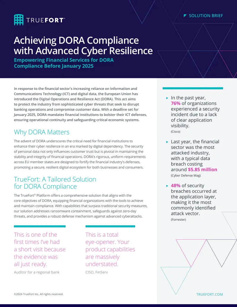 Achieving DORA Compliance with Advanced Cyber Resilience