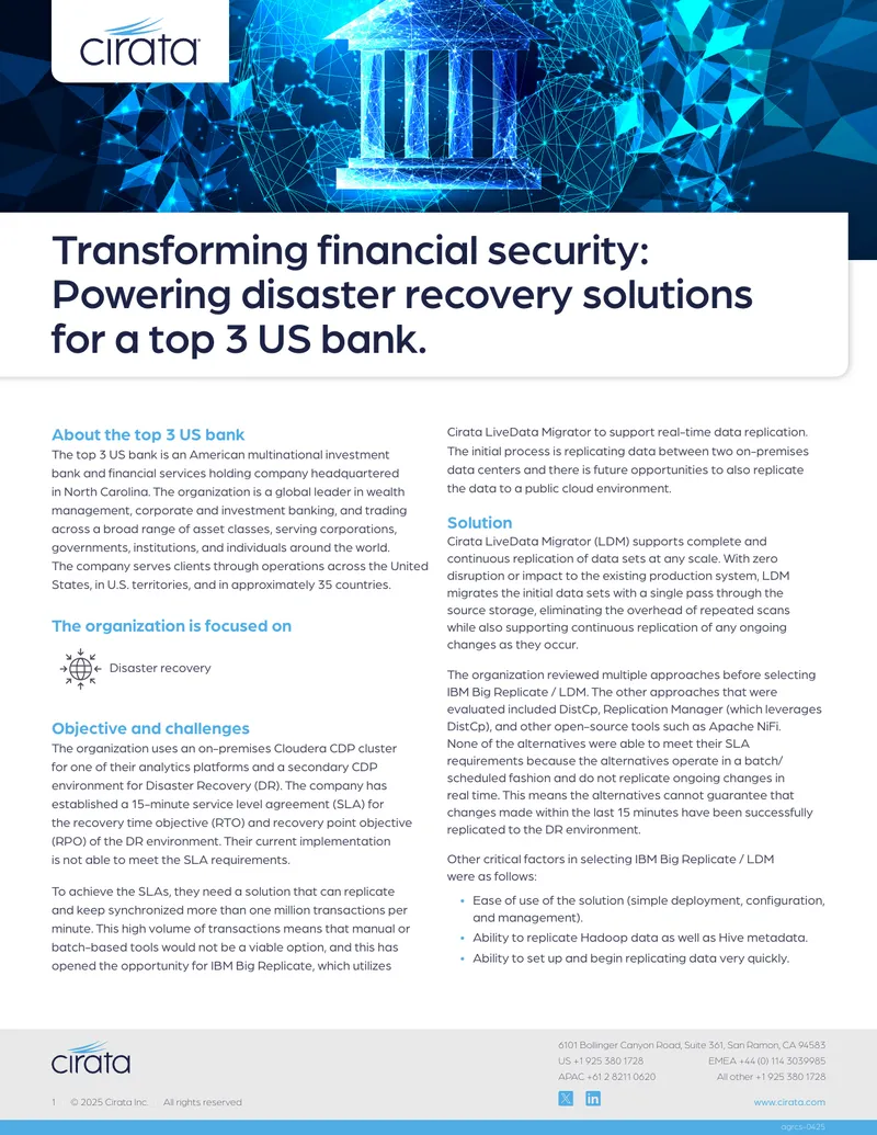 Disaster Recovery Solutions for Financial Security
