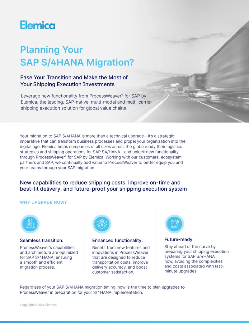 Preparing for SAP S/4HANA Migration with ProcessWeaver