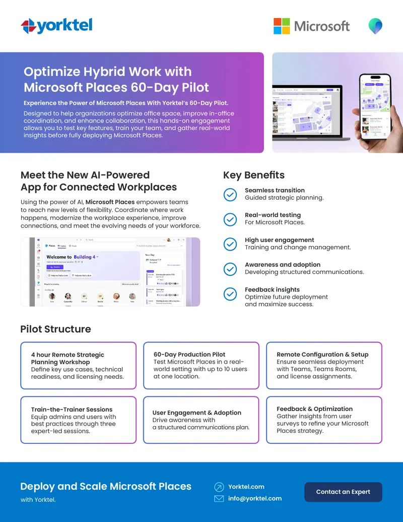 Optimize Hybrid Work with Microsoft Places Pilot