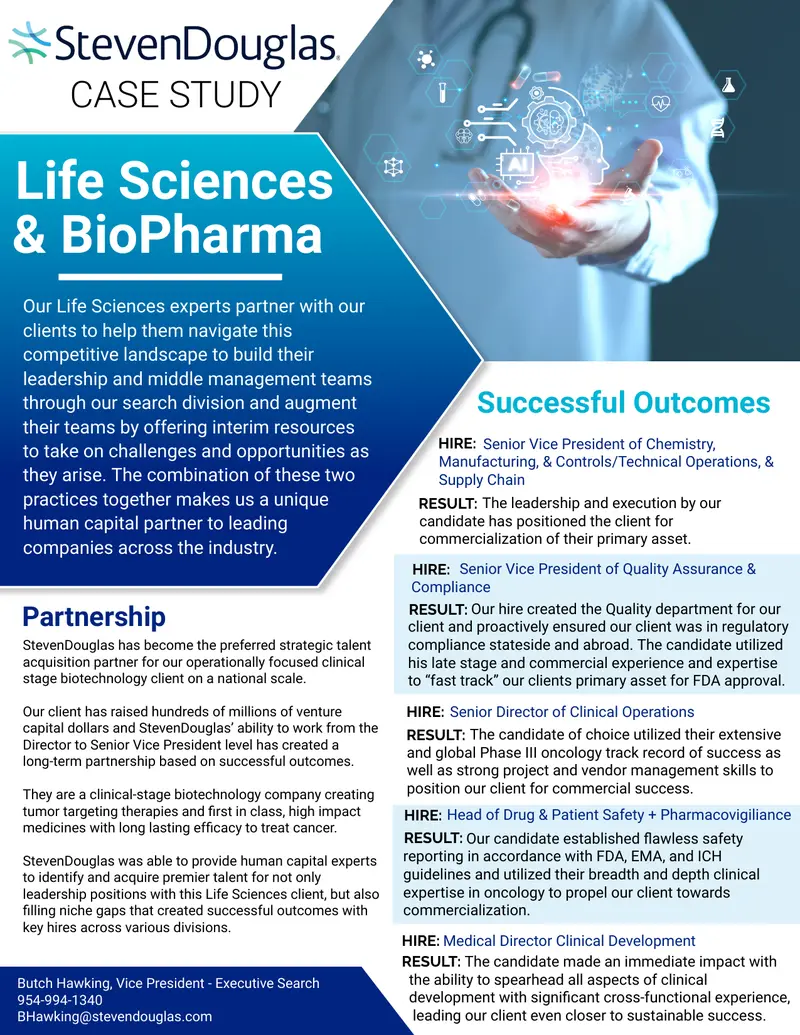 Talent Acquisition Partnership in Biotechnology
