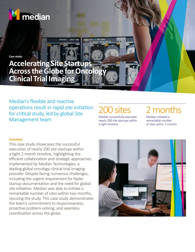 Accelerating Site Startups for Oncology Clinical Trials