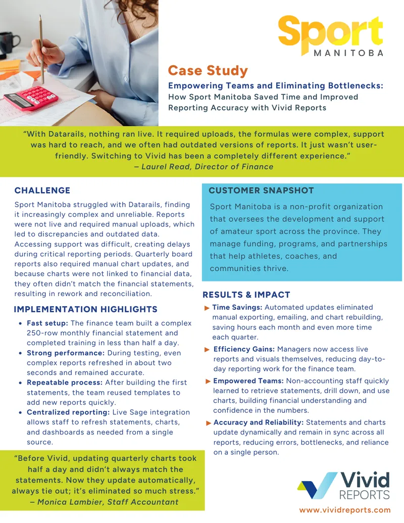 Sport Manitoba Case Study on Reporting Efficiency
