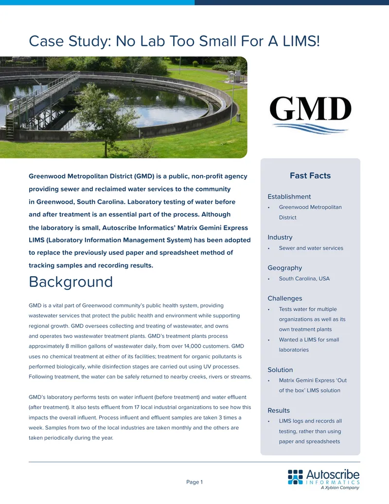 Laboratory Information Management System Implementation Case Study