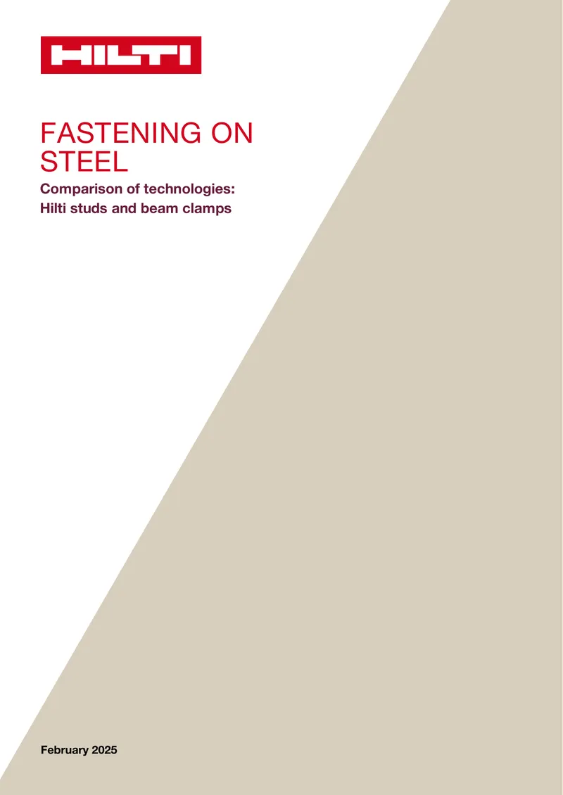 Comparison of Fastening Technologies for Steel
