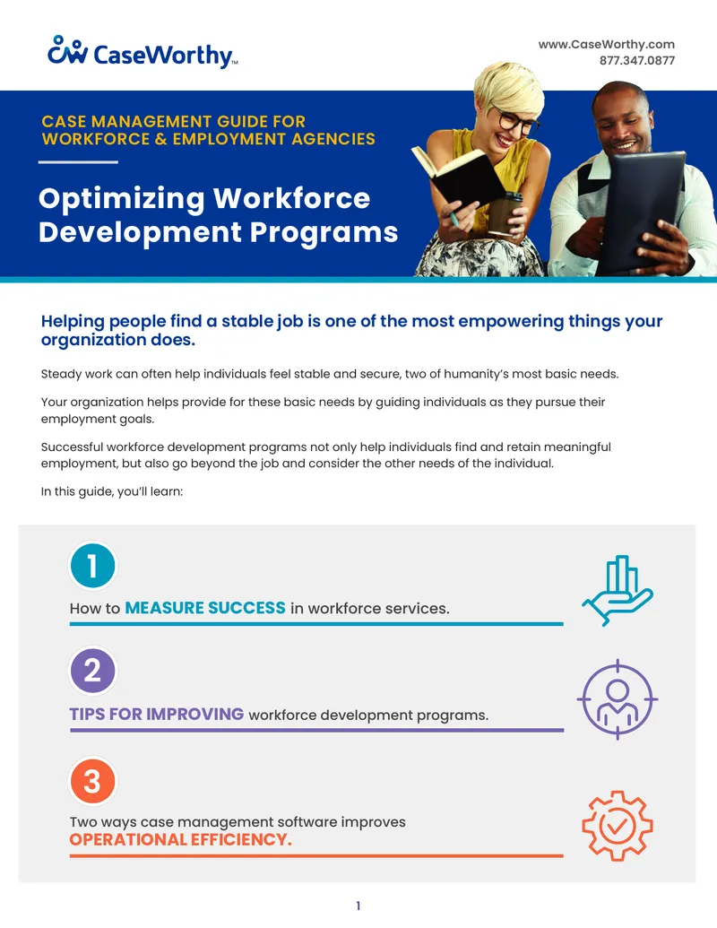 Case Management Guide for Workforce and Employment Agencies