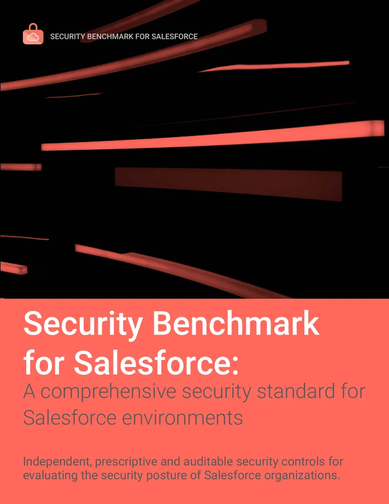 Security Benchmark for Salesforce