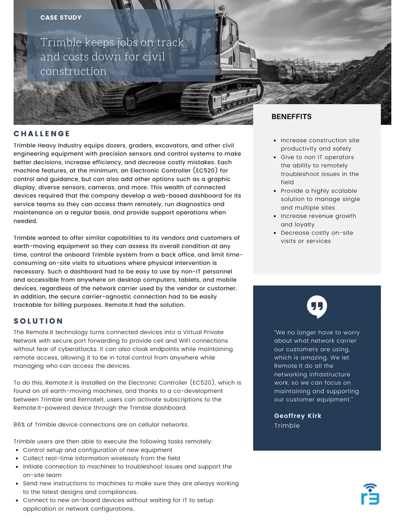 Remote Access Solution for Construction Equipment Management