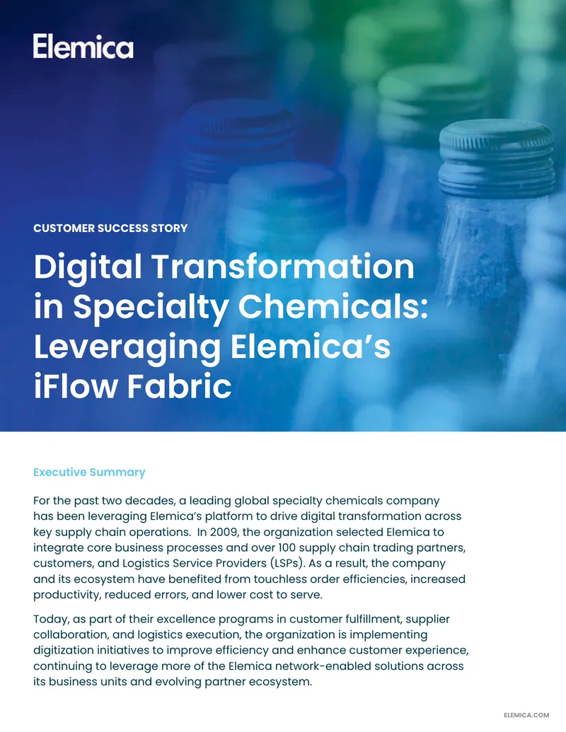 Digital Transformation in Specialty Chemicals Case Study