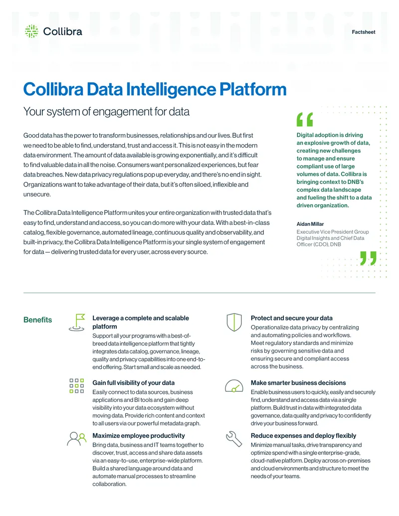 Collibra Data Intelligence Platform Overview