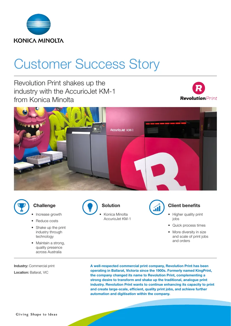 Revolution Print Customer Success Story