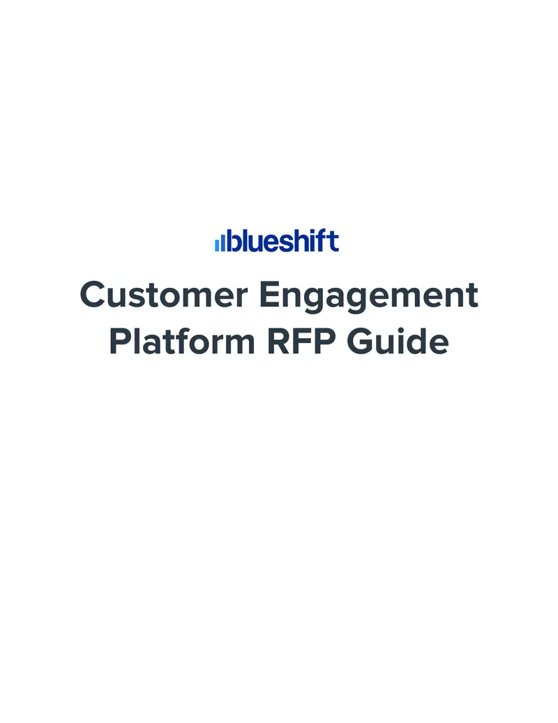 Customer Engagement Platform RFP Guide