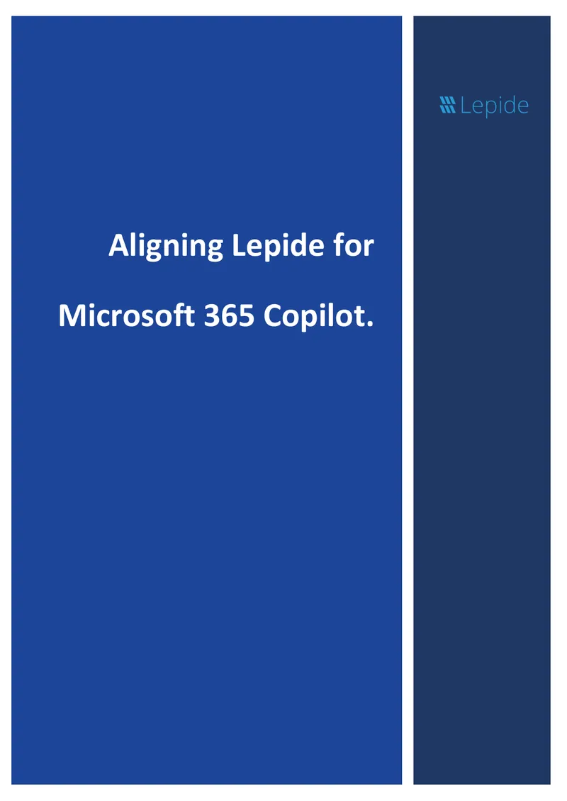 Aligning Lepide for Microsoft 365 Copilot