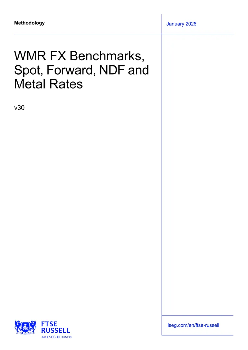 WMR FX Benchmarks Methodology Document