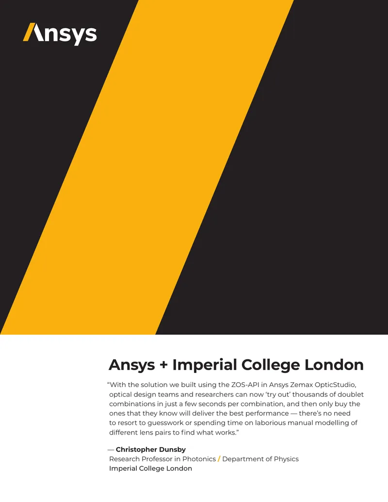 Imperial College London Case Study on Microscopy Design