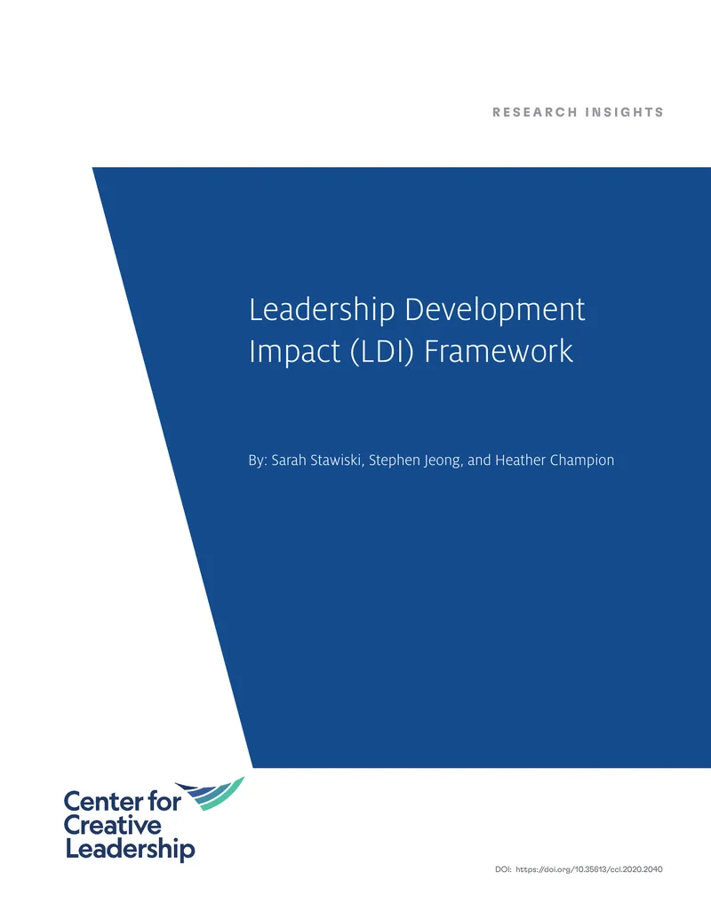 Leadership Development Impact Framework Overview