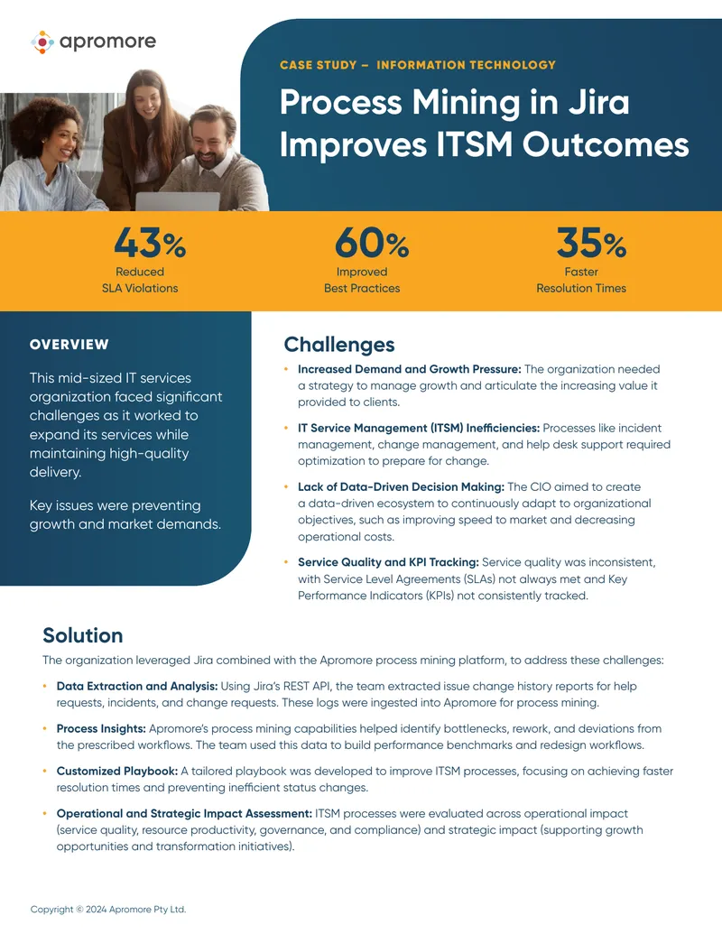 Process Mining Implementation in IT Service Management