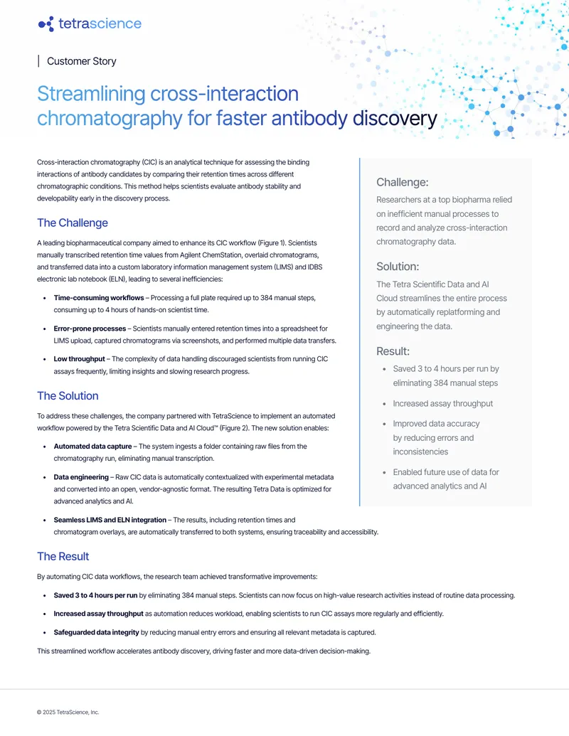 Streamlining Cross-Interaction Chromatography Workflows